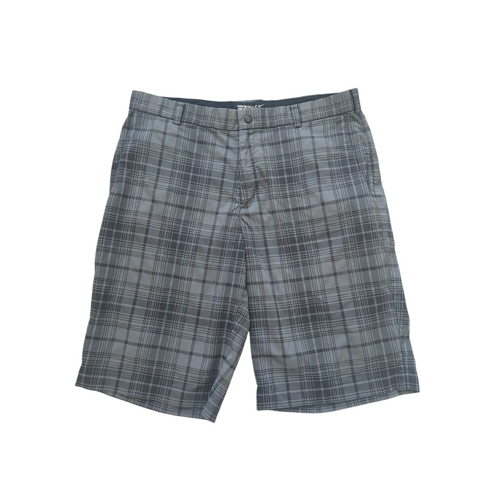 Nike Golf Mens Tour Performance Plaid Shorts Sz 35 Golf Outdoors Utility Preppy